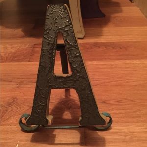 Custom made Letter A with stand.